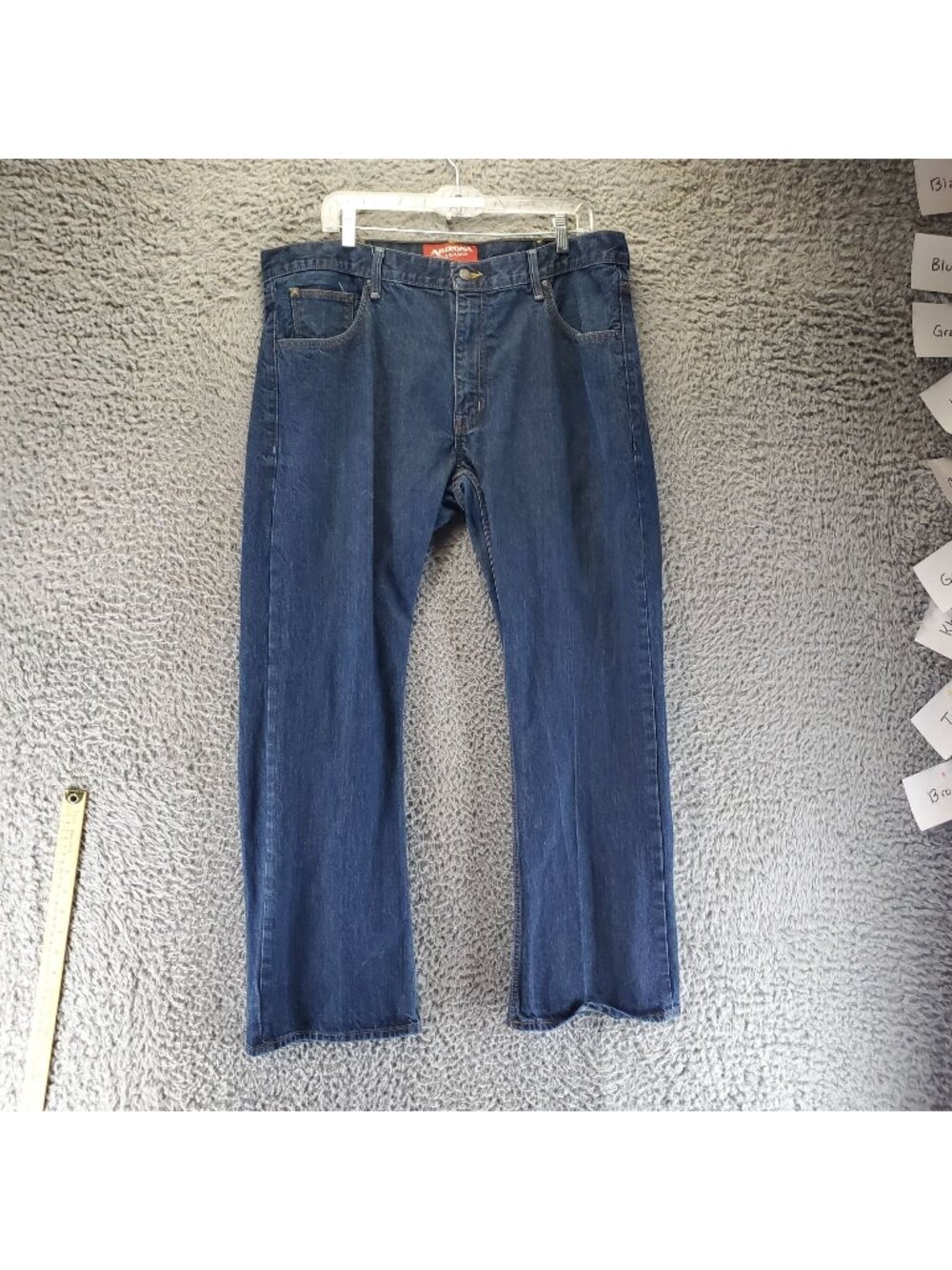 Arizona Jeans Mens 38x30 Blue Boot Cut Denim 5-Pocket Style *Read*